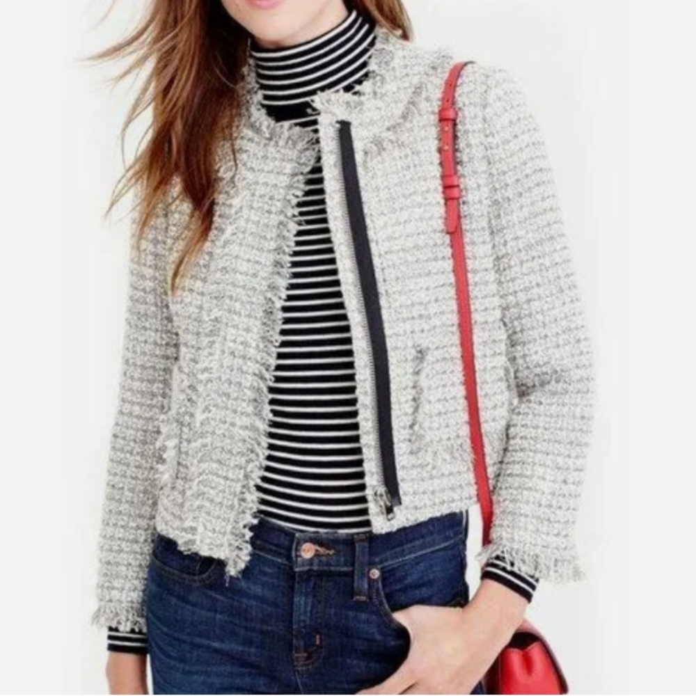 J. CREW Olympia Tweed Jacket Women's 8